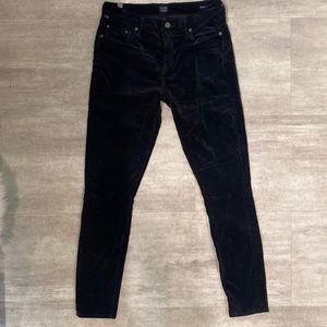 Citizens of Humanity “Rocket” Velvet High Rise Skinny
